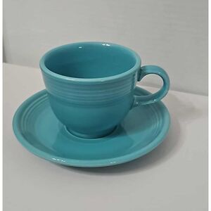 Homer Laughlin Fiesta cup & saucer in the Turquoise color